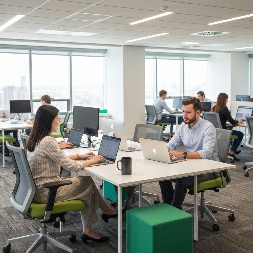 Modern office workspace